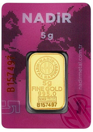 Tuğrul Kuyumculuk 5 Gram 24 Ayar Külçe Altın IAR