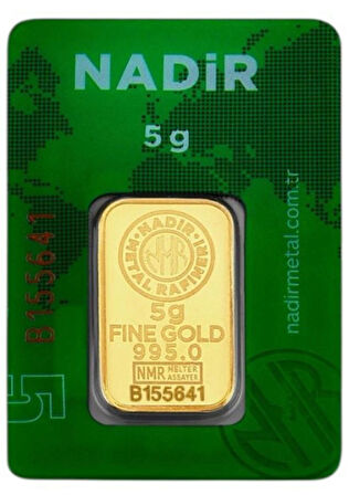 Tuğrul Kuyumculuk 5 Gram 24 Ayar Külçe Altın IAR