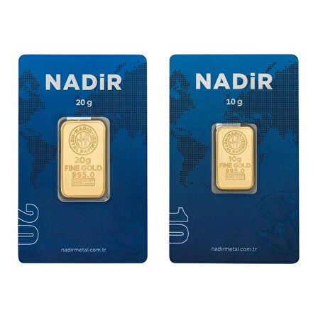 Tuğrul Kuyumculuk 30 Gram (20+10) 24 Ayar Külçe Altın IAR