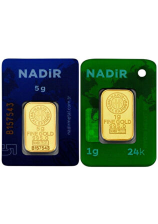 Tuğrul Kuyumculuk 6 Gram (5+1) Külçe Gram Altın IAR 24 Ayar 