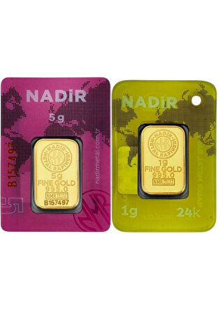 Tuğrul Kuyumculuk 6 Gram (5+1) Külçe Gram Altın IAR 24 Ayar 