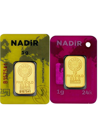 Tuğrul Kuyumculuk 6 Gram (5+1) Külçe Gram Altın IAR 24 Ayar 