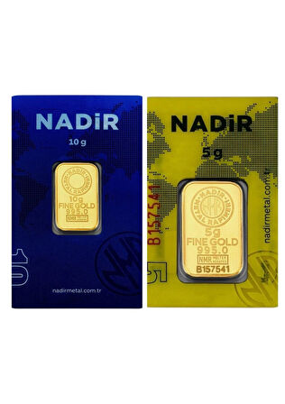 Tuğrul Kuyumculuk 15 Gram (10+5) 24 Ayar Külçe Altın IAR