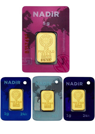 Tuğrul Kuyumculuk 8 Gram (5+3) Külçe Gram Altın Iar 24 Ayar 