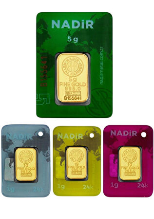 Tuğrul Kuyumculuk 8 Gram (5+3) Külçe Gram Altın Iar 24 Ayar 