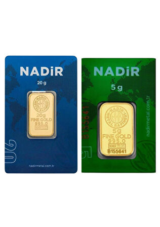 Tuğrul Kuyumculuk 25 Gram (20+5) 24 Ayar Külçe Altın IAR