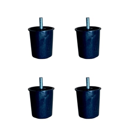 Baza Plastik Ayak - 58MM - Siyah M.3/8 HKS277 - 4 Adet