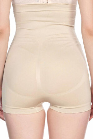 Kadın Bej Yüksek Bel Paçalı Korse