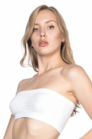 Kadın Bej Dikişsiz Askısız Büstiyer