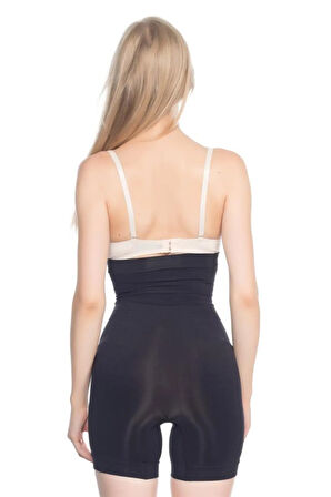 Siyah 7026 Ince Yüksek Bel Paçalı Korse