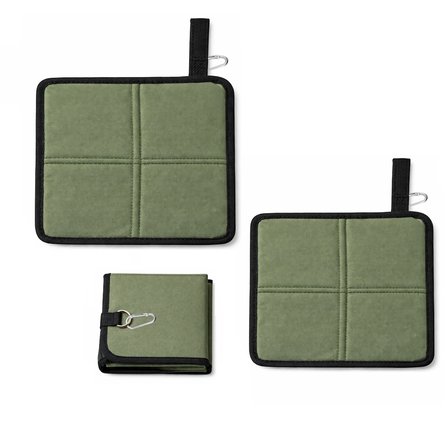 Microcase Piknik Kamp Balıkçılık Outdoor için Katlanır ve Taşınabilir Minder 34x36 CM 2 ADET AL5563 - SİYAH