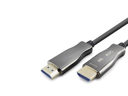 Fiber Optik Hdmi 2.0 Kablo 4K 60 Hz 10 M Siyah Gri HDX2055