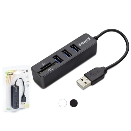 Usb Hub Kart Okuyucu 5 Port 480 Mbps Siyah HDX7009