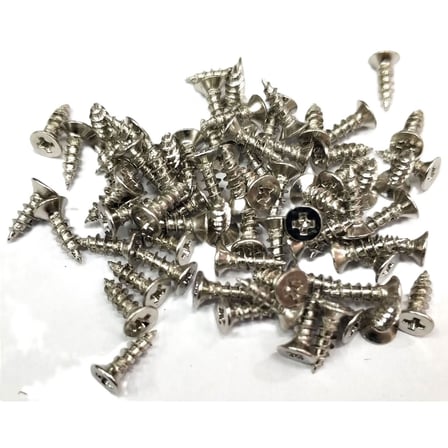 Nikel 1000 Adet Klips Vidası 2,3x7,5 mm YHB, İthal - Konik Başlı Kutu Ayak, Askı, Mini Vida