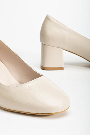 Suins Thalin Model Kadın Siyah Kahve Orta Topuklu Ayakkabı