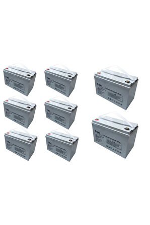 HOBİ BAHÇELERİ İÇİN 12V 100AH JEL AKÜ DEEP CYCLE 8 ADET 2025 ÜRETİM