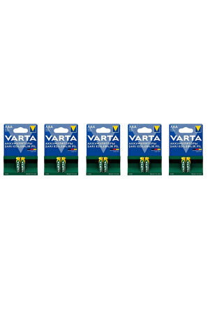 800MAH AAA İNCE ŞARJLI KALEM PİL 10 ADET 5 PAKET ÖZEL FİYAT