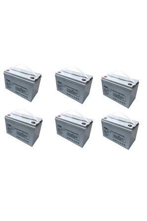 KARAVANLAR İÇİN 12V 100AH DEEP CYCLE JEL AKÜ SOLAR SİSTEM 6LI PAKET ÖZEL FİYAT