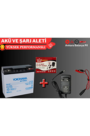 12V 24AH ELEKTRİKLİ BİSİKLET AKÜSÜ VE 3 AMPER AKÜ ŞARJ ALETİ