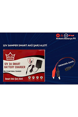 12V 24AH ELEKTRİKLİ BİSİKLET AKÜSÜ VE 3 AMPER AKÜ ŞARJ ALETİ