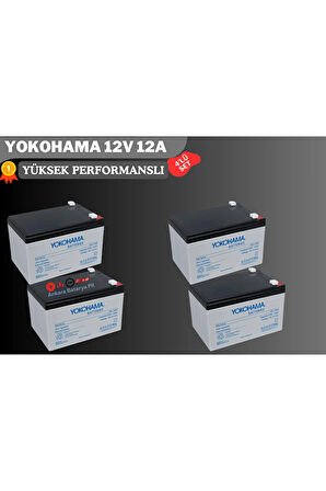 VOLTA ELEKTRİKLİ BİSİKLET İÇİN AKÜ SETİ 4 LÜ 12V 14AH JEL AKÜ KALİTELİ