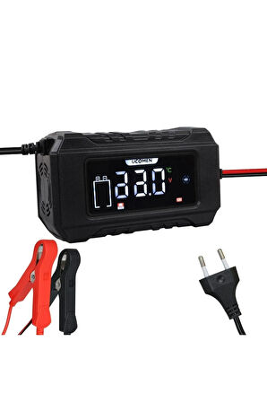 12V 6 AMPER AKILLI AKÜ ŞARJ ALETİ JEL AKÜ KURU TİP AKÜ