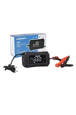 12V 6 AMPER AKILLI AKÜ ŞARJ ALETİ JEL AKÜ KURU TİP AKÜ
