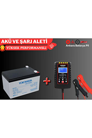 12V 12 AMPER AKÜ AKILLI ŞARJ CİHAZI LCD EKRANLI 2 AMPER