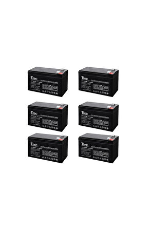 12V 7AMPER UPS AKÜSÜ 6 ADET YENİ ÜRETİM TARİHLİ