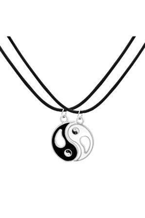 2 Adet Ying Yang Denge Kolye Sevgili Arkadaşlık Best Friends Kolyesi