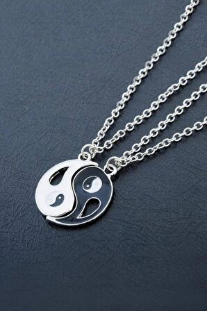 2 Adet Ying Yang Denge Kolye Sevgili Arkadaşlık Best Friends Kolyesi