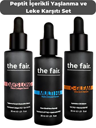 the fair. Peptit İçerikli Yaşlanma ve Leke Karşıtı Set