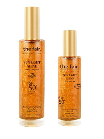 the fair. Sun Light Shine Spf 50+ /PA++++ Parıltılı Güneş Koruyucu Vücut Ve Saç Yağı 130 ml