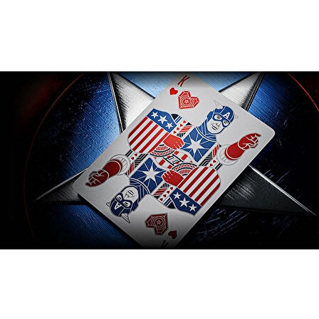 Theory11 Captain America Premium Oyun Kağıdı iskambil Kartları Destesi