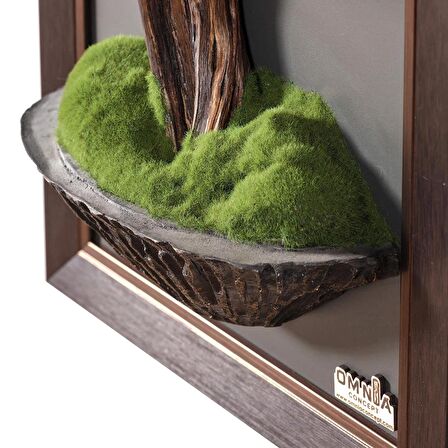 Thuja Tablaeu - 13 - Mdf Plaka Üzerinde Çerçeveli 3 Boyutlu Yapay Ağaç Tablosu 35x65 Cm