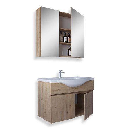 Teta Home Kahire 65 Cm Mdf Banyo Dolabı Seti