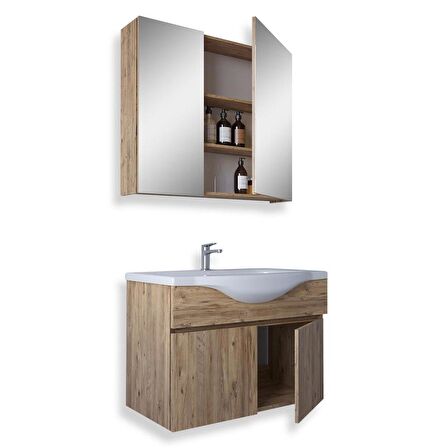 Teta Home Kahire 65 Cm Mdf Banyo Dolabı Seti