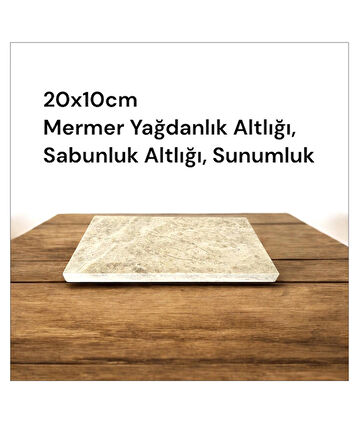 Mermer Yağdanlık Altlılığı, Sabunluk Altlığı 20x10cm dir 