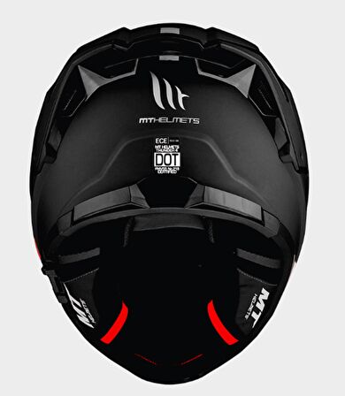 MT Thunder 4SV Solid A1 İç Güneş Vizörlü Kask Mat Siyah M