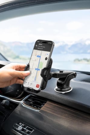 Delux Serisi Magnetic Car Holder Araç İçi Telefon Tutucu JX010 Siyah Taşıyıcı Manyetik Stant