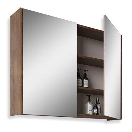 Teta Home Mersin 65CM Mdf Banyo Aynalı Üst Dolap