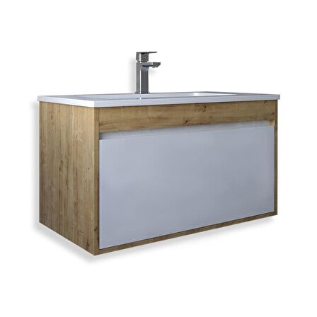 Teta Home Mersin 65 cm Mdf Banyo Lavabolu Alt Dolap