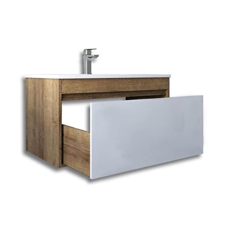 Teta Home Mersin 65 cm Mdf Banyo Lavabolu Alt Dolap