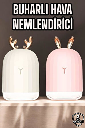 Renk Değiştiren Buharlı Tavşan Nemlendirici – Sessiz Çalışma