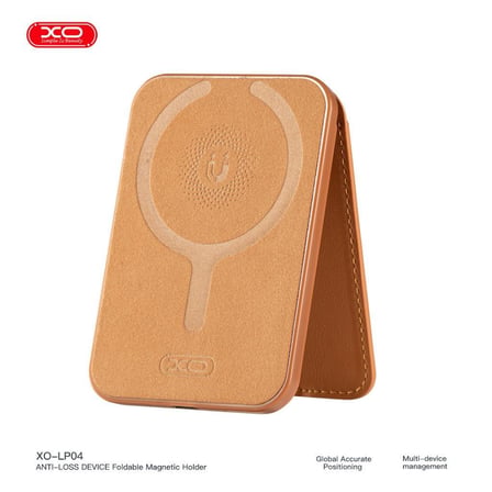 Mini Cüzdan Taşınabilir Destek Cihaz Standı XO LP04 AirTag Uyumlu MagSafe Katlanabilir Kartlık