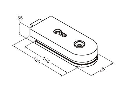 THR-1100-MBAL Thoor Round Cam Kapı Kilidi