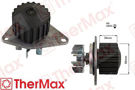 Thermax T01.218 Devirdaim P106 I-II-206-Partner-Berlingo-C15-Saxo-Xsara 96 1.4 Pa628 T 1201000