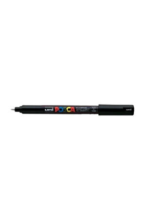 Posca Uni Pc-1Mr Renkli Boya Marker Kalemler Ultra İnce 0,7 mm Siyah (3 Adet)
