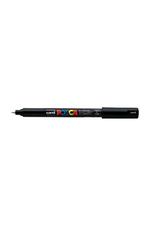 Posca Uni Pc-1Mr Renkli Boya Marker Kalemler Ultra İnce 0,7 mm Siyah (3 Adet)