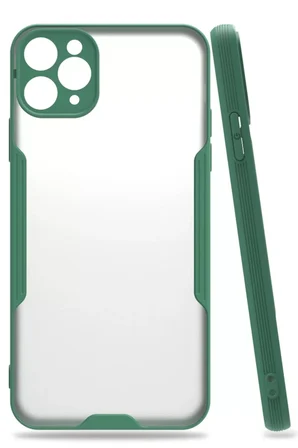 Newface Apple iPhone 11 Pro Kılıf Platin Silikon - Yeşil